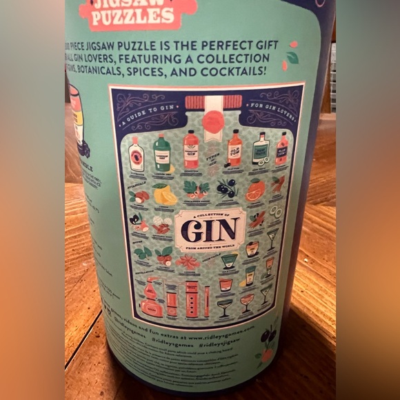 Gin Lover's 500 Piece Jigsaw Puzzle Ridley’s New NIB Gift Cocktail - Picture 6 of 10